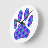 コズミックポープリント ラウンド壁時計 (傾斜)