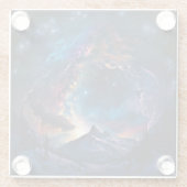 コズミックマウンテン宇宙景観 ガラスコースター (裏面)