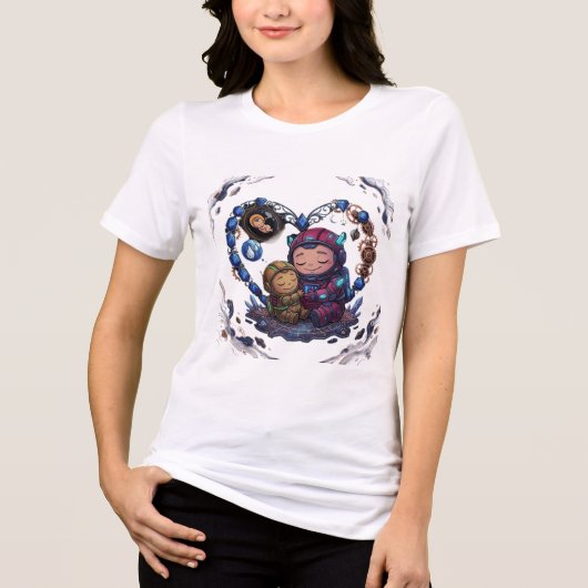 コズミックマザーアストラナウトの愛 トライブレンドTシャツ (正面)