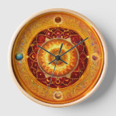 「コズミックマンダラ：プラネタリタイムピース」 壁時計 (正面)