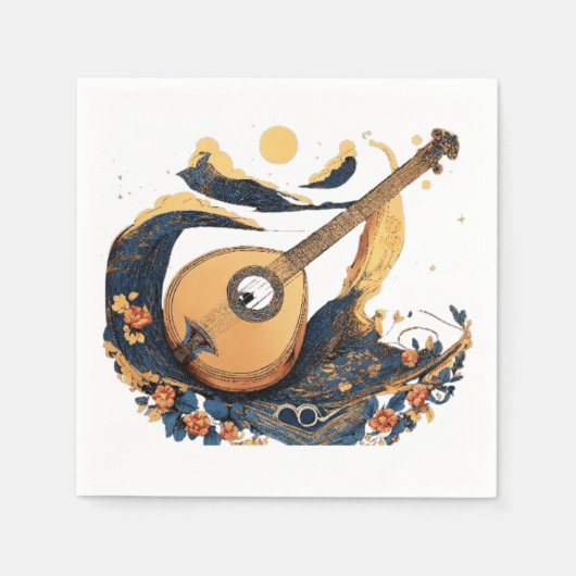 コズミックミュージック スタンダードカクテルナプキン (正面)