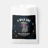 コズミックラクーンワイルドワンピンクガールベビーシャワー フェイバーバッグ (正面)