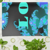 コズミックラブエレメンツプリント キッチンタオル (折り畳み)