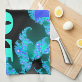 コズミックラブエレメンツプリント キッチンタオル (四つ折り)