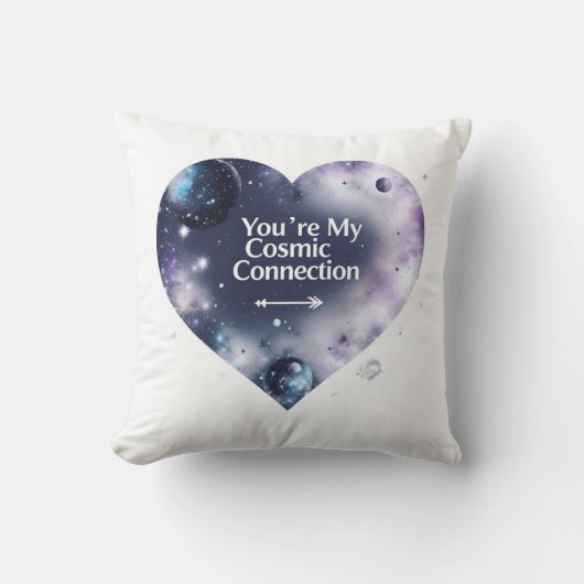 コズミックラブ装飾用クッションユニーク – バレンタインズギフト クッション (正面)