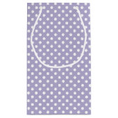 コズミックラベンダー&ホワイト水玉模様抱き枕 スモールペーパーバッグ (裏面)
