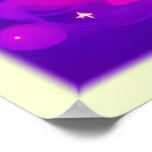 コズミックレインボープラネットアート ポスター (角)