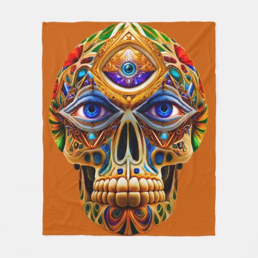 コズミックレクイエム21a フリースブランケット (正面)