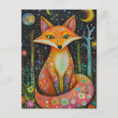 コズミックレッドキツネインザフォレスト ポストカード (正面)