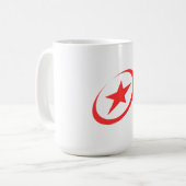 コズミックレッドスターマグ コーヒーマグカップ (正面左)