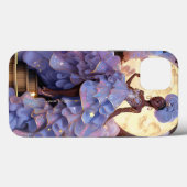 コズミックレディーアフリカンアメリカンファンタジーアート Case-Mate iPhoneケース (裏面 (横))