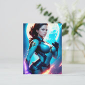 コズミックレトロ50のSci-Fiノヴァ宇宙レンジャー ポストカード (スタンド正面)