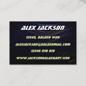 コズミックレトロ50のSci-Fiノヴァ宇宙レンジャー 名刺 (裏面)