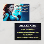 コズミックレトロ50のSci-Fiノヴァ宇宙レンジャー 名刺 (正面/裏面)