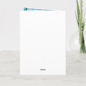 コズミックロッキーシップシーン誕生日カード カード (裏面)