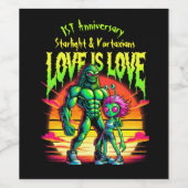 コズミックロマンス間エイリアン姿 ワインラベル (シングルラベル)