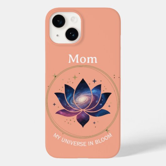 コズミックロータスフラワーママの花開き Case-Mate iPhoneケース (裏面)