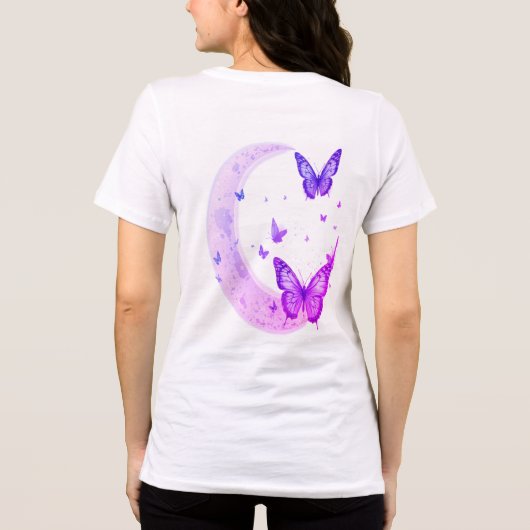 コズミック女神の女性のTシャツ – 月夢衣服 トライブレンドＴシャツ (裏面)