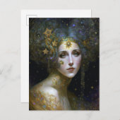 コズミック女神ファンタジーアート ポストカード (正面/裏面)