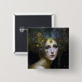 コズミック女神ファンタジーアート 缶バッジ (正面&裏面)