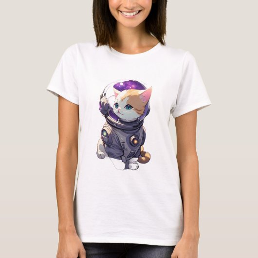 コズミック子猫:ザ宇宙オデッセイ Tシャツ (正面)