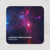 コズミック宇宙スターとネブラモダン名刺 スクエア名刺 (正面)