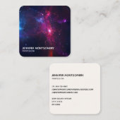コズミック宇宙スターとネブラモダン名刺 スクエア名刺 (正面/裏面)