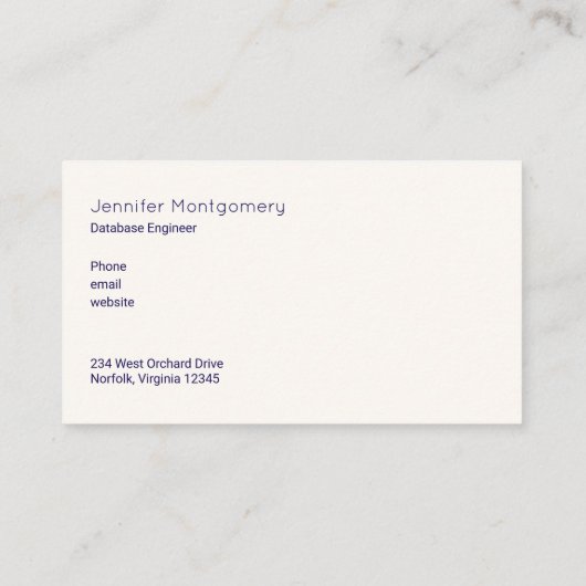 コズミック宇宙スターズアンドネブラモダン 名刺 (裏面)