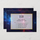 コズミック宇宙スターズアンドネブラRSVP 出欠カード (正面/裏面)