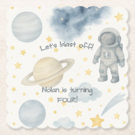 コズミック宇宙バースデーパーティー | ロケットと星 –  ペーパーコースター
