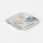 コズミック宇宙バースデーパーティー | ロケット&スター –  ペーパープレート (傾斜あり)