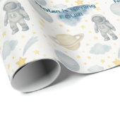 コズミック宇宙バースデーパーティー | ロケット&スター –  ラッピングペーパー (ロールコーナー)