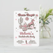 コズミック宇宙女性のカーボーイウェスタンバチェロレッテ 招待状 (スタンド正面)