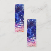 コズミック抽象芸術キャットドリームスケップブックマーク スキニー名刺 (正面/裏面)