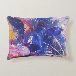 コズミック抽象芸術キャットドリームスケープ アクセントクッション