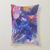 コズミック抽象芸術キャットドリームスケープ アクセントクッション (正面(垂直))