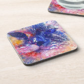 コズミック抽象芸術キャットドリームスケープ コースター (左側)