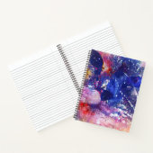 コズミック抽象芸術キャットドリームスケープ ノートブック (内部)