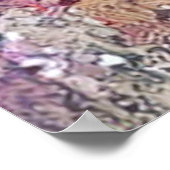 コズミック抽象芸術キャットドリームスケープ ポスター (角)