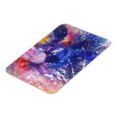 コズミック抽象芸術キャットドリームスケープ マグネット (左側)