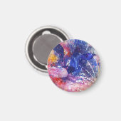 コズミック抽象芸術キャットドリームスケープ マグネット (正面/裏面)