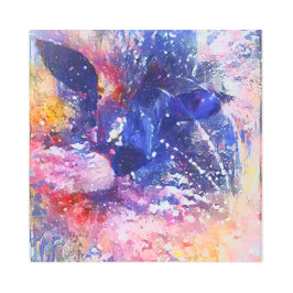 コズミック抽象芸術キャットドリームスケープ メタルプリント