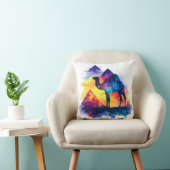 コズミック星空の夜エジプトのラクダの風景 クッション (椅子)