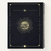 コズミック注視点 – ゴールデン・エステリック・デザイン ノートブック (裏面)
