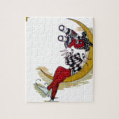 コズミック注視点:小妖精や小人オンザムーンアドベンチャー ジグソーパズル (縦)