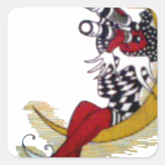 コズミック注視点:小妖精や小人オンザムーンアドベンチャー スクエアシール (正面)