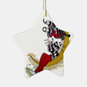 コズミック注視点:小妖精や小人オンザムーンアドベンチャー セラミックオーナメント (右)