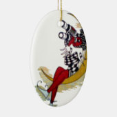 コズミック注視点:小妖精や小人オンザムーンアドベンチャー セラミックオーナメント (右)