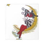 コズミック注視点:小妖精や小人オンザムーンアドベンチャー ノートパッド (正面)