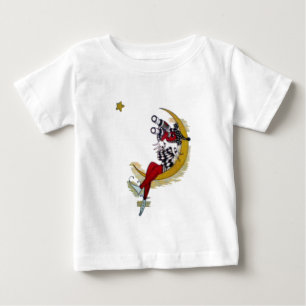 コズミック注視点:小妖精や小人オンザムーンアドベンチャー ベビーTシャツ